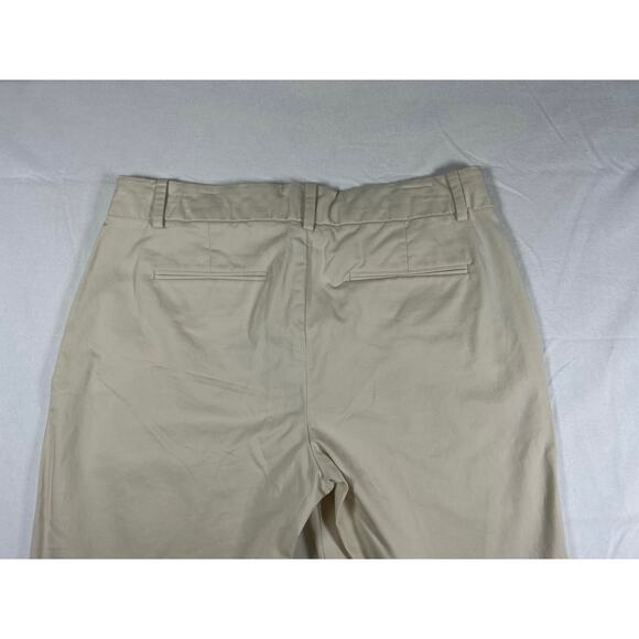 J Crew Classic Café Capri Khaki Ankle Straight Leg Size‎ 6 - Picture 4 of 7